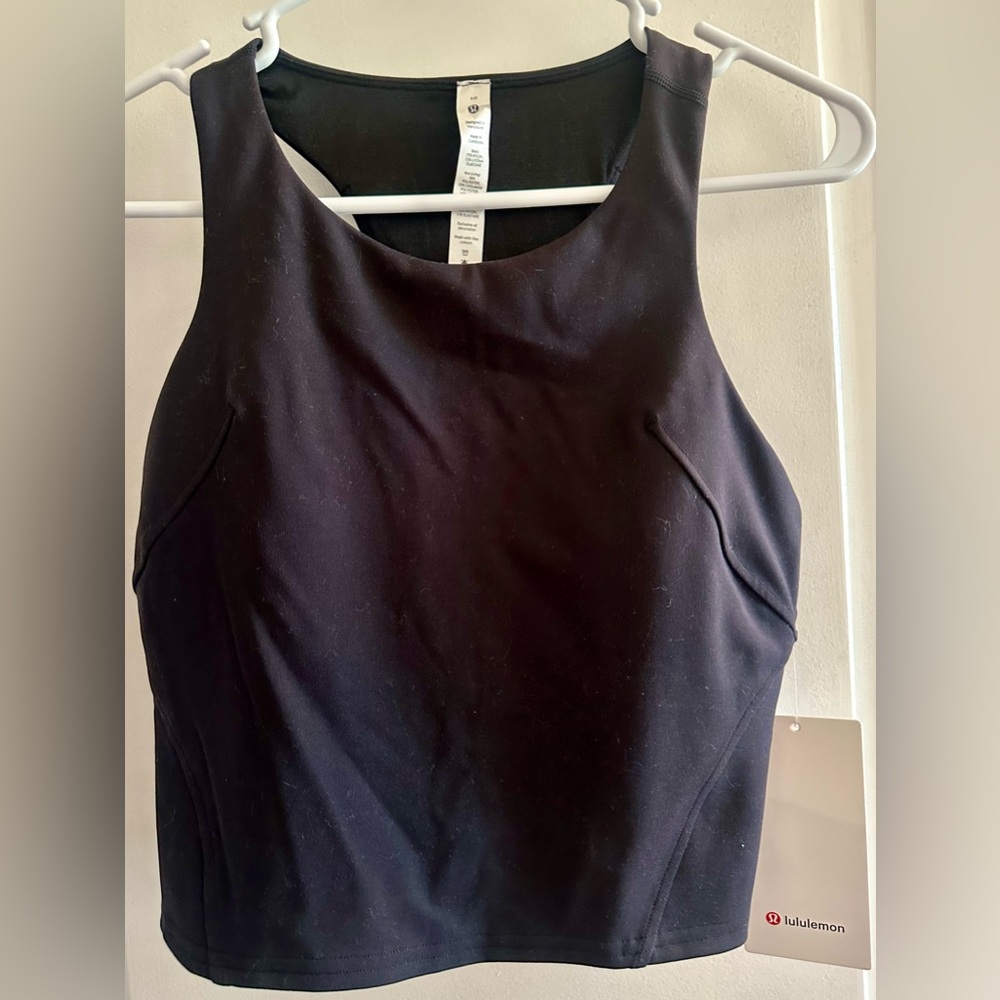 Lululemon Black Sleeveless Crop Top